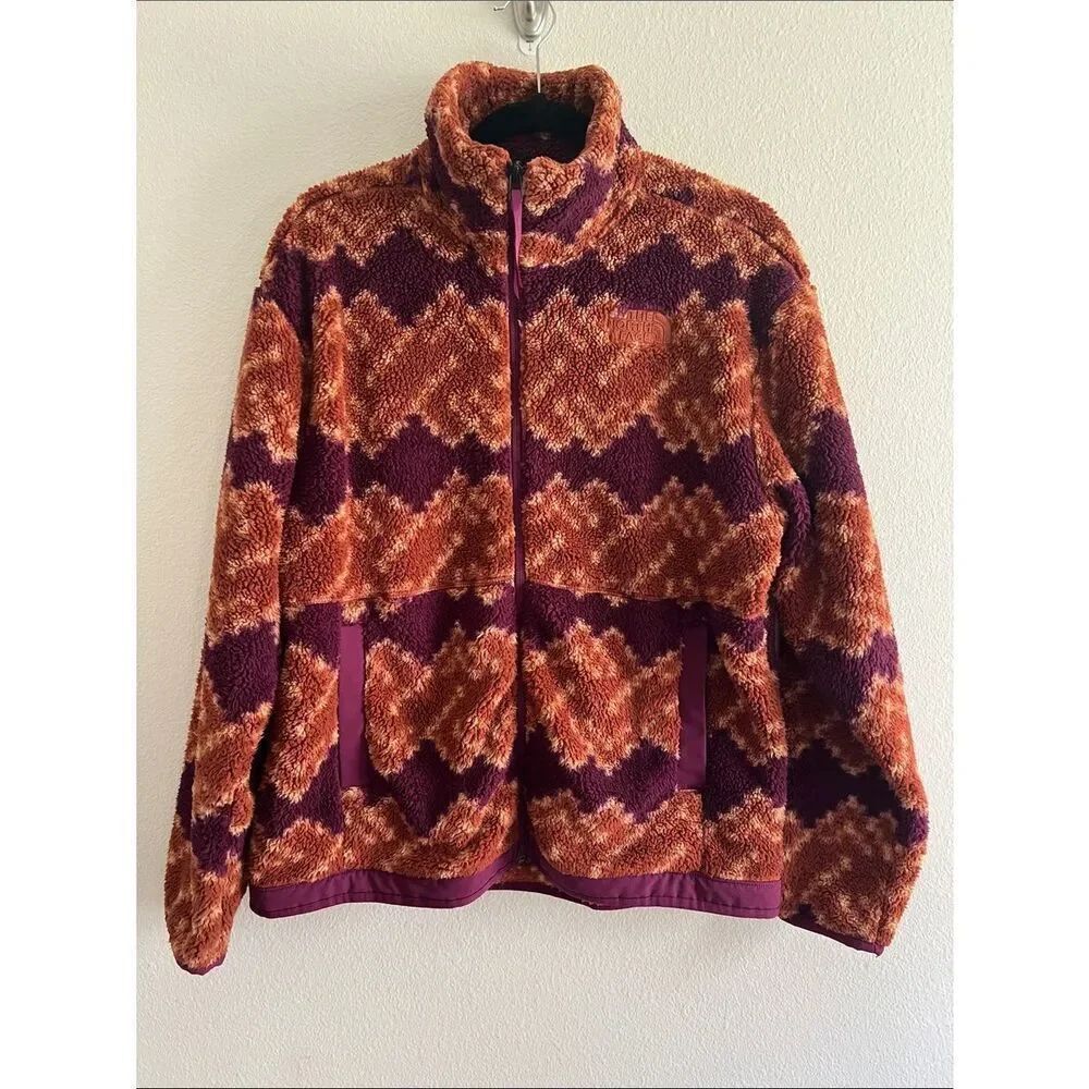 The North Face Women's Campshire Fleece Jacket Boysenberry Mountain Geo Print M